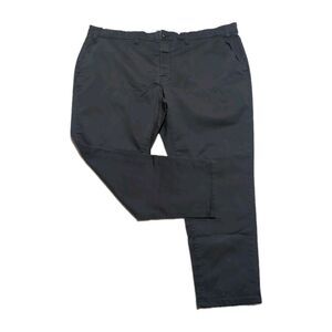 Mutual Weave Men’s 52x30 Solid Black Standard Chino Slim Taper Casual Dress Pant